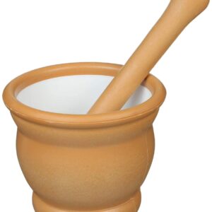 Tornado mortar, wooden, Italian