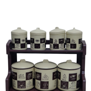 Spice set, Wafer bow, 7 cans