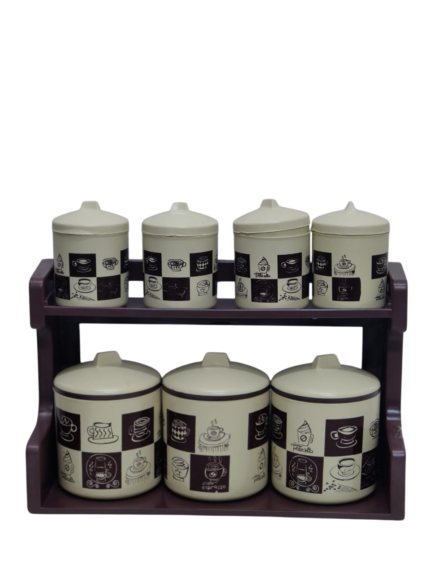 Spice set, Wafer bow, 7 cans