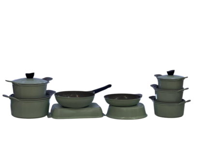 16-piece granite cookware set