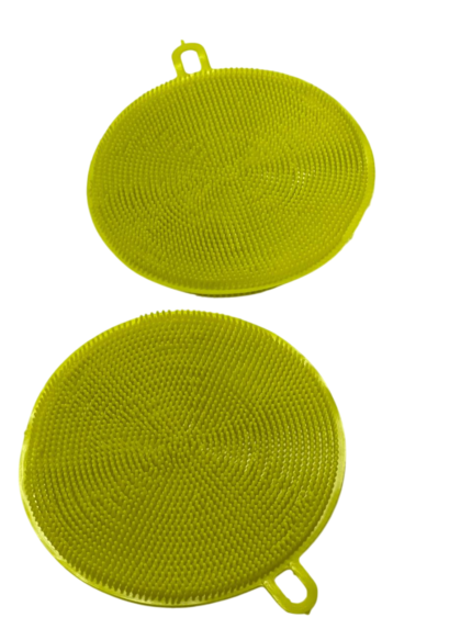 Loofah set, duckbill, silicone, 2*1