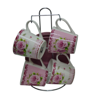 طقم شاى على حامل 4ق