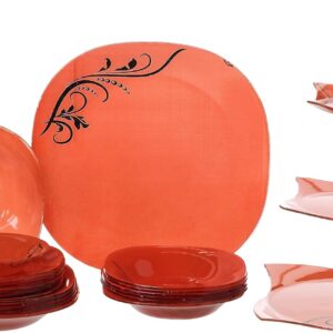 Dinner set 23 pieces with carrier