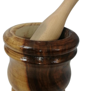 medium wooden mortar