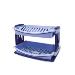2-tier plastic dish rack
