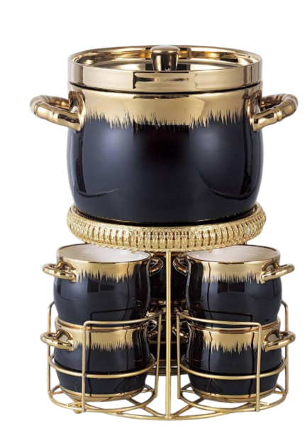 Set, mug, soup, with bowl