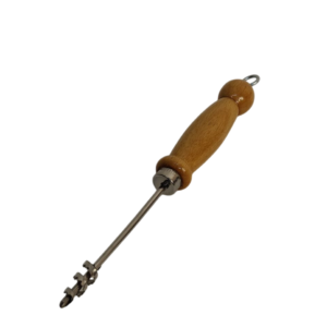 مقوار استيل، حلزونى، يد خشب