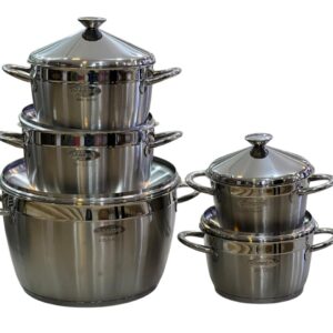 Steel Set, Pyramid Shape, Pot Size 32