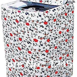 Washing machine cover, floral pattern, top-loading automatic, 16/18 kg