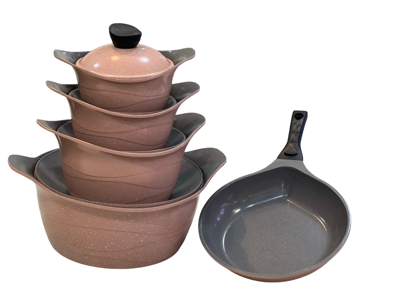 Granite set 11 pcs round die cast