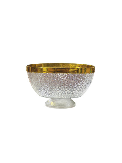 Acrylic fruit plate with gold lettering, size 1