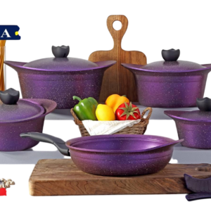 طقم ، جرانيت ، تيتانيوم ، 11قطع ، موديل ، كورى