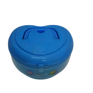 Makeup box, heart-shaped, small