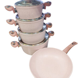 9-piece granite cookware set