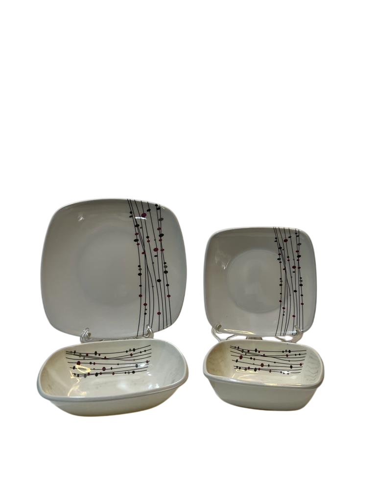 Melamine set, 38 square pieces - Image 2