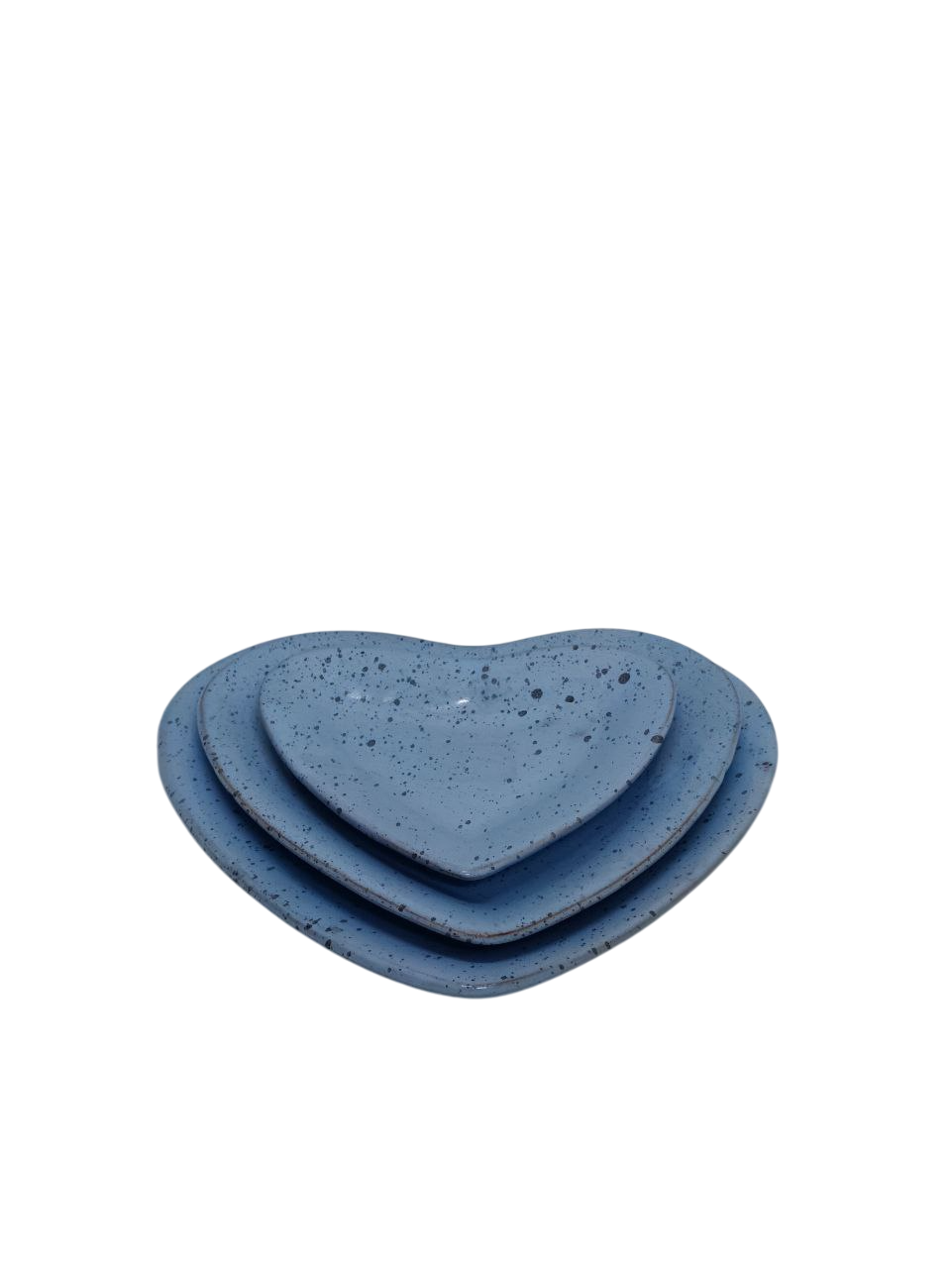 ceramic heart tray set