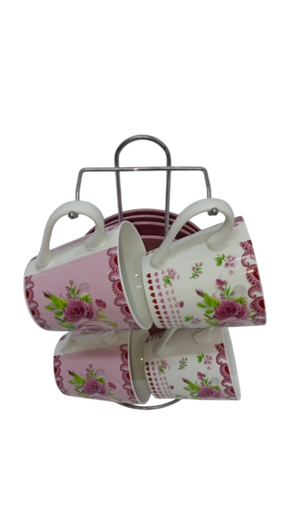 Large 4-piece classic mug on a stand