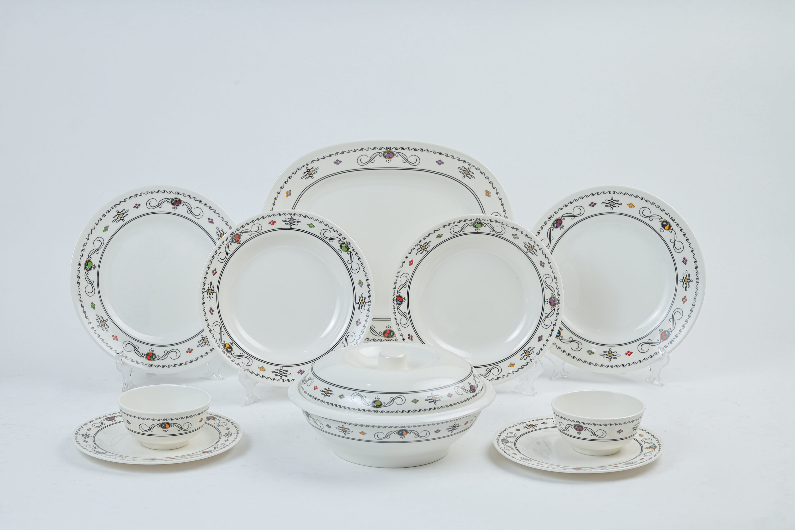 طقم ميلامين 38ق مدور - الصورة 4