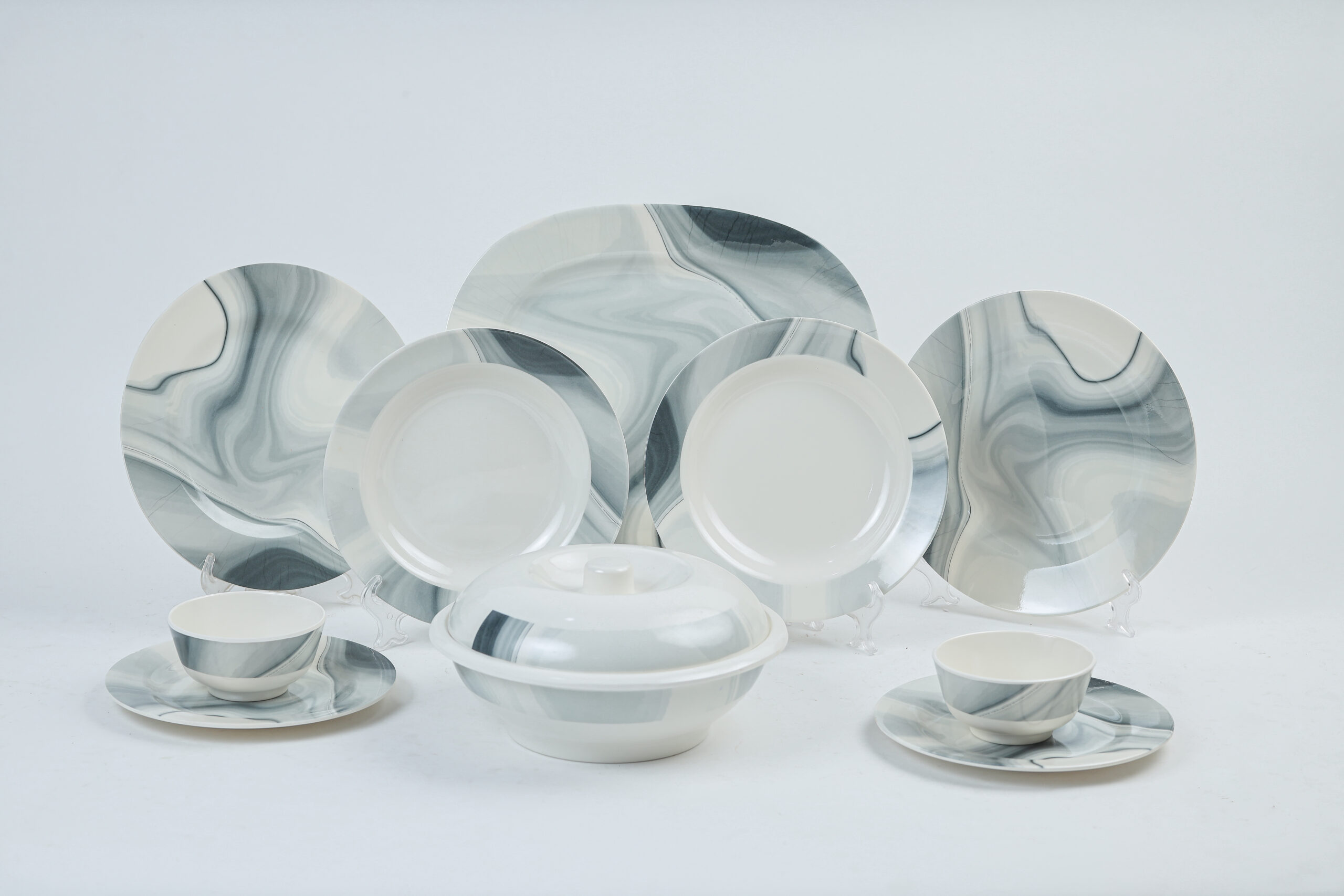 طقم ميلامين 38ق مدور