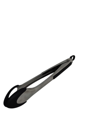 Salad holder, steel* black silicone, 12 inches
