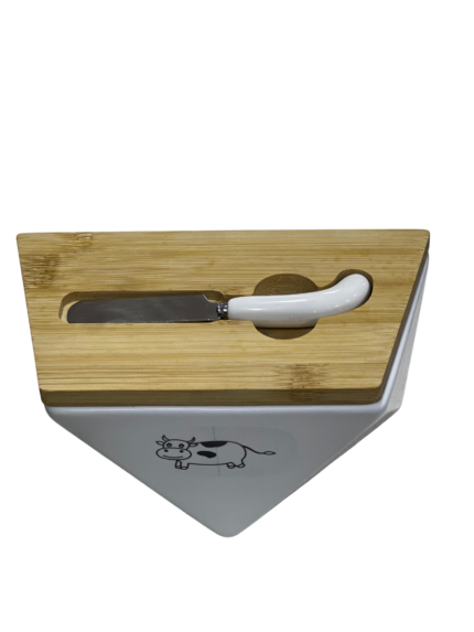 Butter tin, porcelain