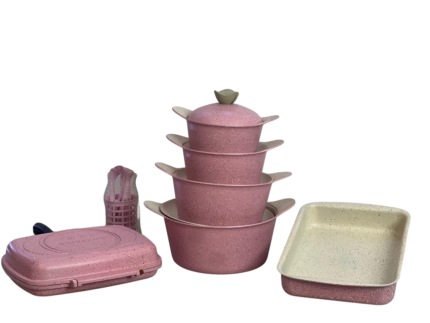 19-piece Korean granite cookware set