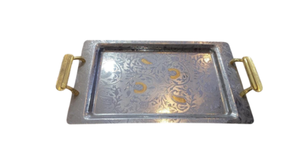 Arsha Al Baraka stainless steel tray set