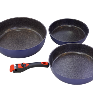 Granite tray set, 3 pieces / 32 cm with holder