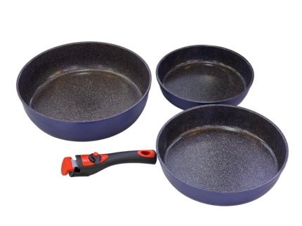 Granite tray set, 3 pieces / 32 cm with holder