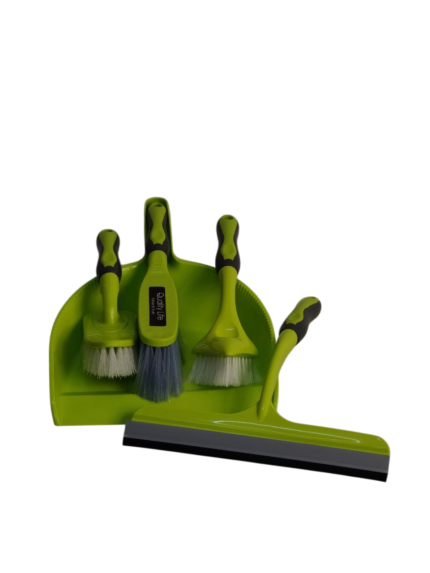 A shovel with a brush, with a phosphorescent penguin handle (5 pieces).
