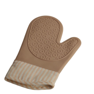 Gloves, silicone * fabric, striped