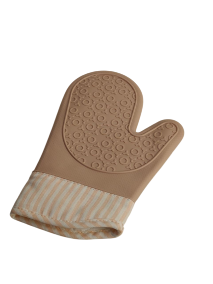 Gloves, silicone * fabric, striped