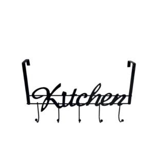 Hanger, above the kitchen door, 5 hooks