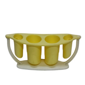 Spoon strainer, banana/lips, 4 eyes