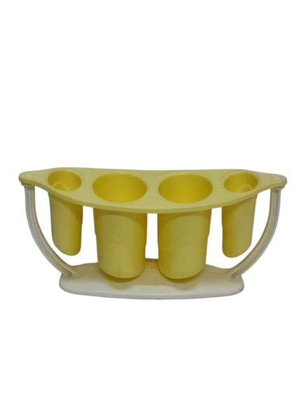 Spoon strainer, banana/lips, 4 eyes