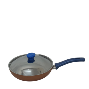 Granite frying pan with lid, 24 cm