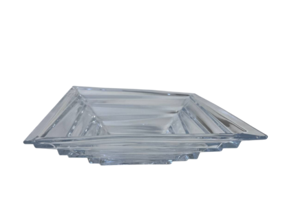 Fruit bowl, graduated glass, transparent
