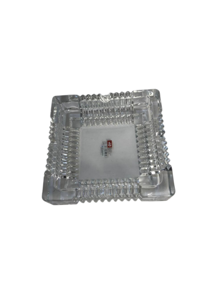 Glass ashtray, square box