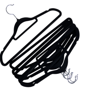 Velvet hanger, plain, 10 pieces