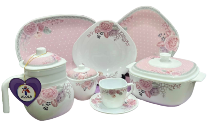 Arcopal square set, 66 pieces