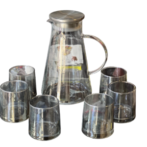 Juice set, Gray, 7 pieces