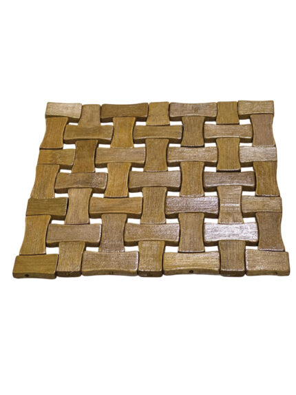 Hot base, braided bamboo, 20 cm
