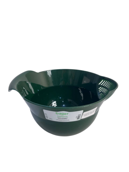 Strainer, colored rice, round with a nozzle