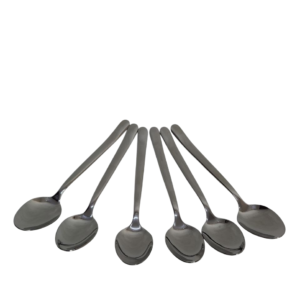 Eating spoons, oval/square, 6 pieces