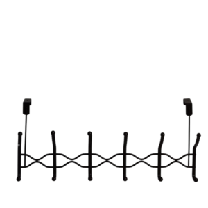 Hanger, above a door, built with a curve, 6 hooks