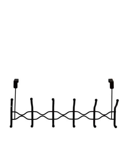 Hanger, above a door, built with a curve, 6 hooks