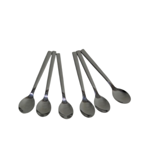 Coffee spoon, oval/square handle, 6 pieces