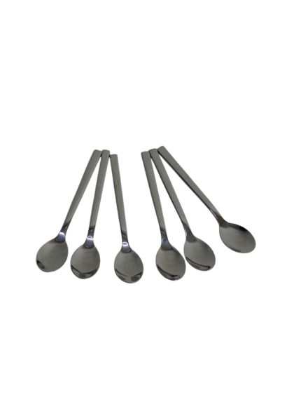 Coffee spoon, oval/square handle, 6 pieces