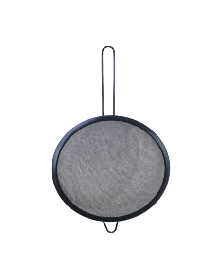 Stainless steel strainer, black, 14 cm