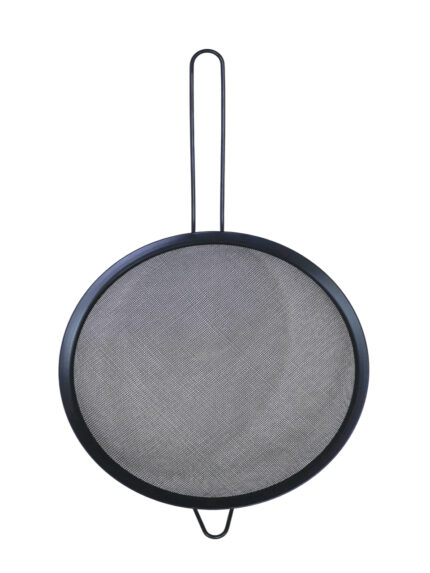 Stainless steel strainer, black, 20 cm